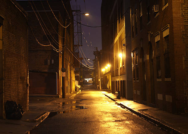 istock Alleyway at Night 174691678