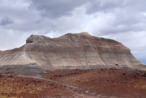 Storm Clouds Over the Painted Desert stock photo