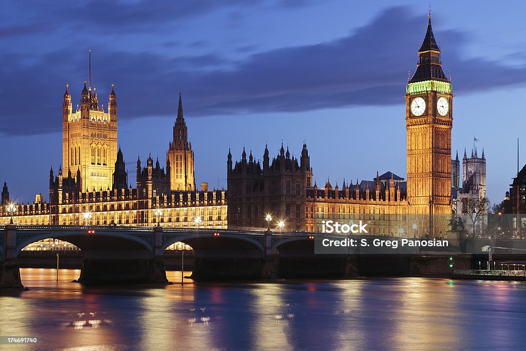 Londres en la noche - Foto de stock de Noche libre de derechos