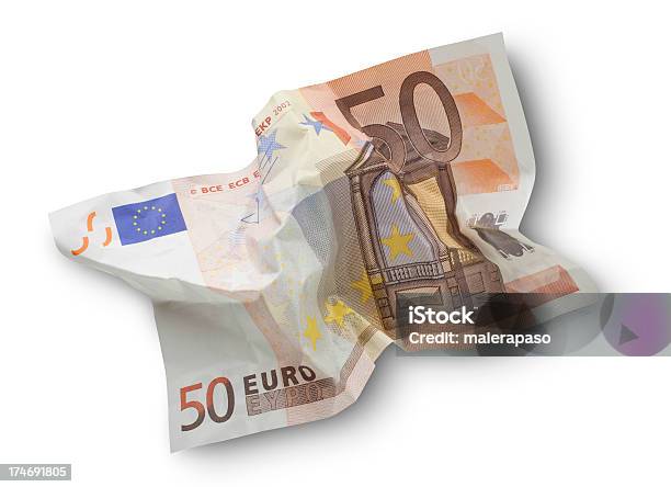 Photo libre de droit de Froissé Banknote banque d'images et plus d'images libres de droit de Billet en euros - Billet en euros, Froissé, Activité bancaire