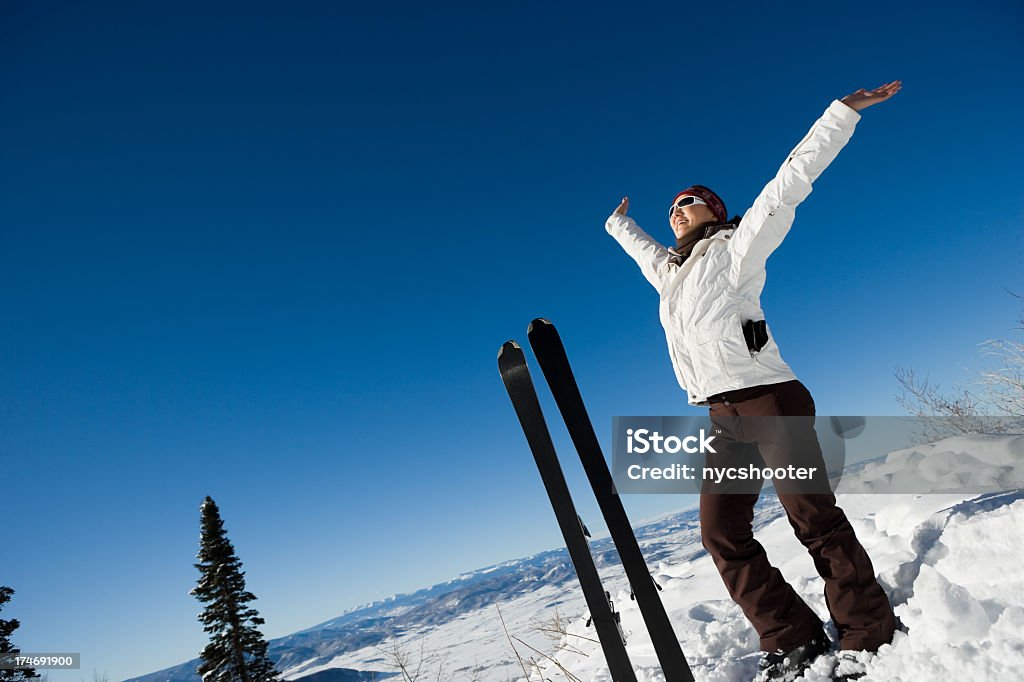 ski cielo serie - Foto de stock de 20 a 29 años libre de derechos
