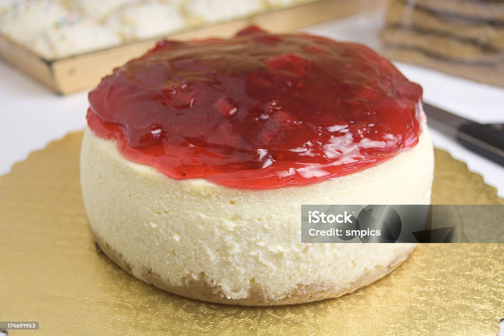 Bolo de Queijo de Morango - Royalty-free Bolo de Queijo de Morango Foto de stock