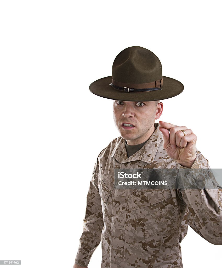 Marine Instrutor militar - Foto de stock de Acampamento Militar royalty-free