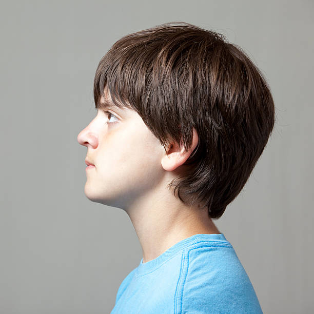 Boy's Profile stock photo