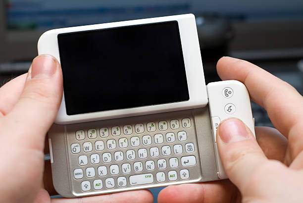 istock blank display of touchscreen smartphone with qwertz 174692216