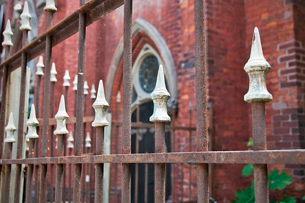 istock Church Through the Fence 174692230