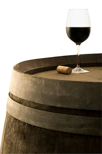 Photo of Red Wine on Barrel