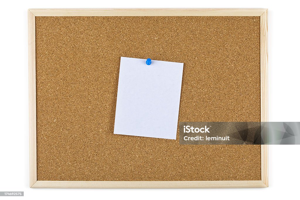 XXXL Bulleting con una scheda vuota nota - Foto stock royalty-free di Annuncio