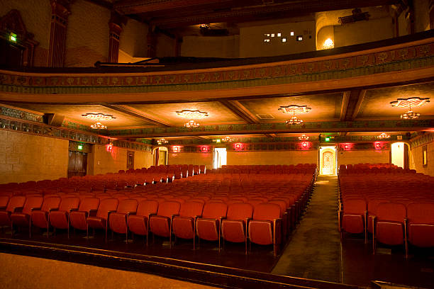 Movie Theater Interior stock photo