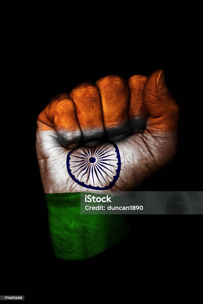 インドの国旗拳 - 政府のロイヤリティフリーストックフォト