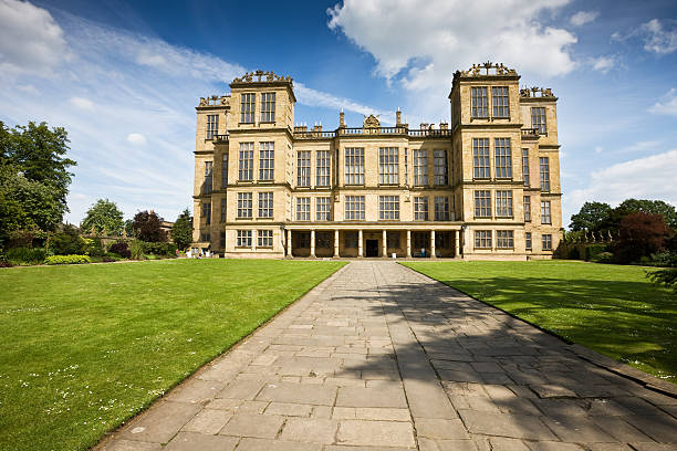 Elizabethan Mansion Facade  elizabethan style stock pictures, royalty-free photos & images