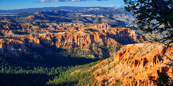 Hoodoos in Bryce Canyon, seen from Sunset Point in Bryce Canyon National Park, Utah.