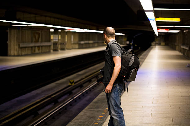 istock Man waiting for the Metro Subway Train 174693201