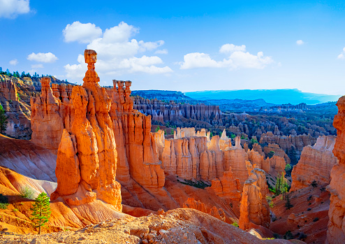 Hoodoos in Bryce Canyon, seen from Sunset Point in Bryce Canyon National Park, Utah.