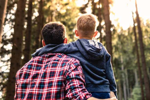 istock Father and son in the forest. 1746933394