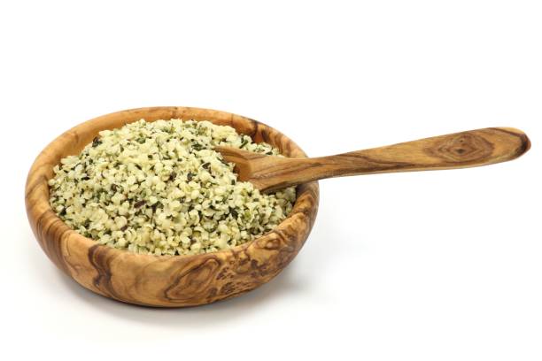istock wooden bowl with peeled hemp seeds 1746933459