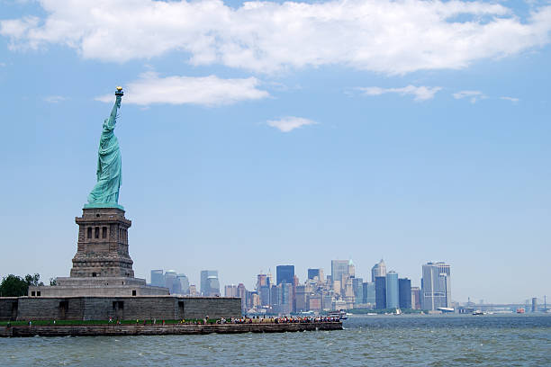 istock Statue Of Liberty And Lower Manhattan 174693368