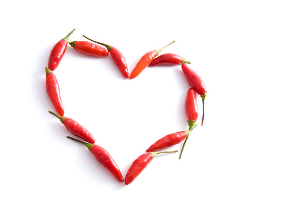 istock Hot Love - heart of peppers. 174693554