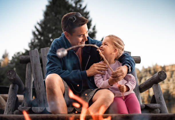 istock Father spending time with his daughter roasting marshmallows. 1746935719