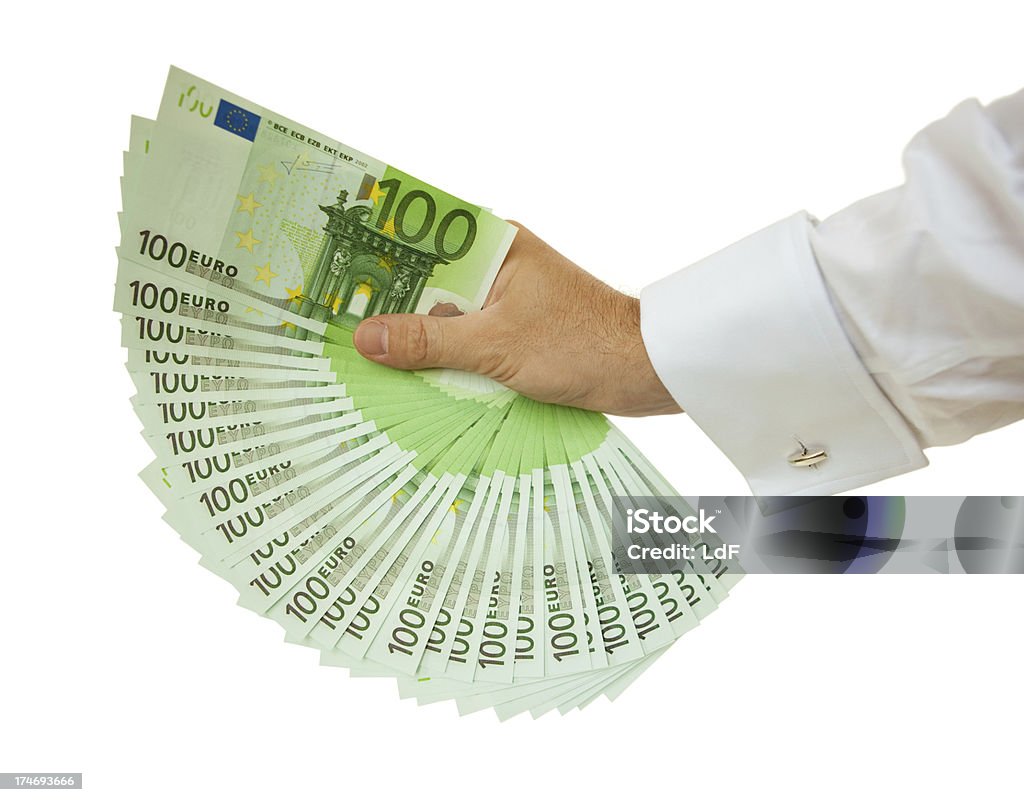 Main des billets de cent euros - Photo de Billet de 100 euros libre de droits