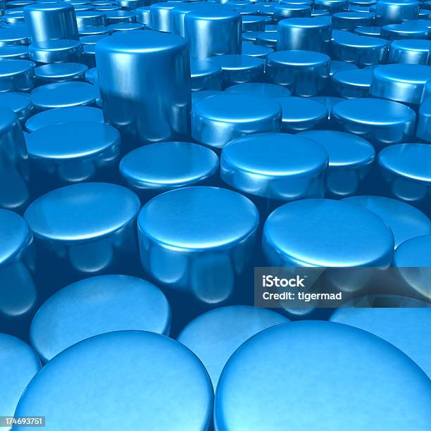 Синий Стальных Колонн — стоковые фотографии и другие картинки Абстрактный - Абстрактный, Архитектурный элемент, Атласная ткань