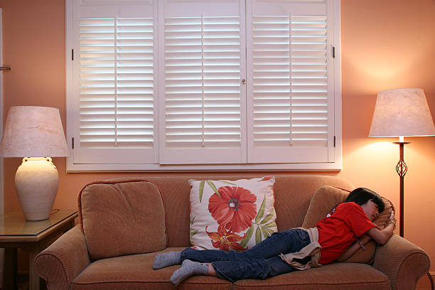 Little Girl Sleep on Couch