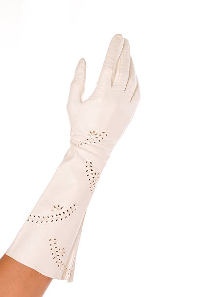 античн�ый белый перчатка - glove formal glove white wedding стоковые фото и изображения