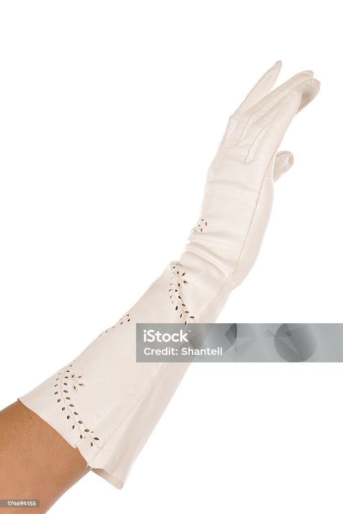 Weißer Handschuh, weiches Tragegefühl - Lizenzfrei Altertümlich Stock-Foto