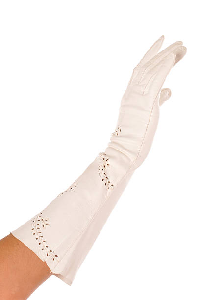белые перчатки, мягкие на ощупь - glove formal glove white wedding стоковые фото и изображения