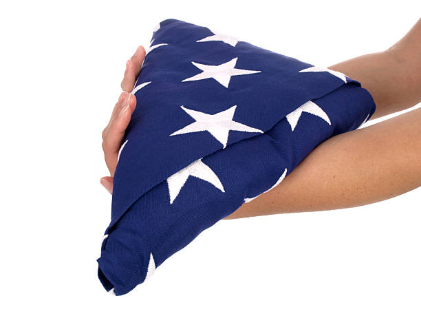 istock USA Flag Held in Arms 174694249