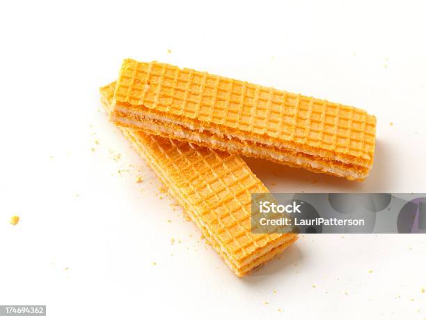 Two Orange Filled Wafer Cookies Stock Photo - Download Image Now - Candy, Close-up, Color Image
