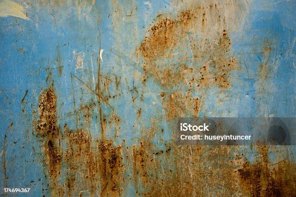 Foto de Rusty De Metal e mais fotos de stock de Anti-higiênico - Anti-higiênico, Antigo, Azul