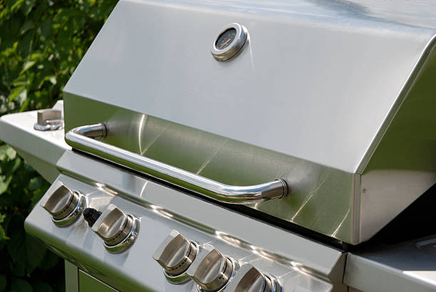istock Stainless steel barbecue. 174694827