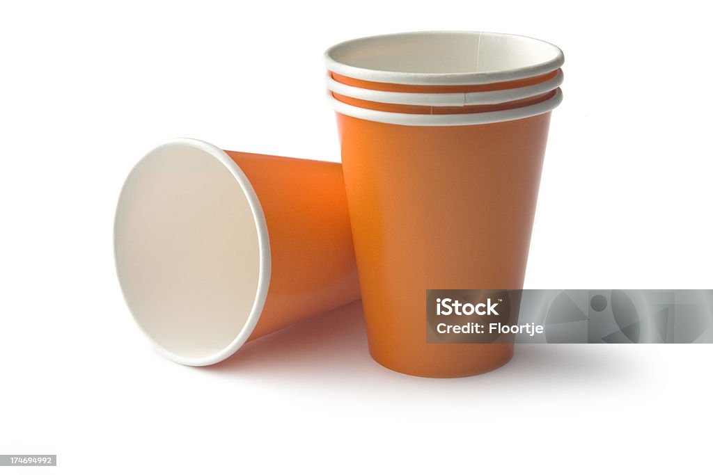 コーヒー。ディスポーザブルカップ - 使い捨てコップのロイヤリティフリーストックフォト