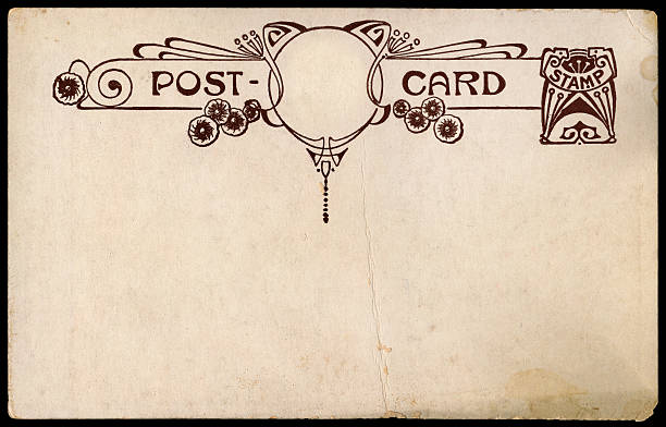 Old Post Card stock photo
