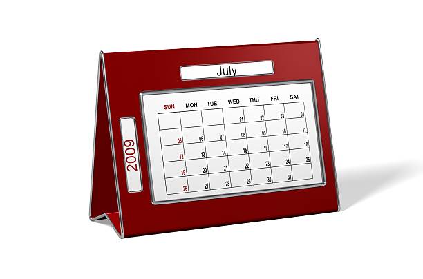istock Desk Calendar July 2009 174695334