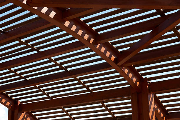 istock wooden roof frame 174695739