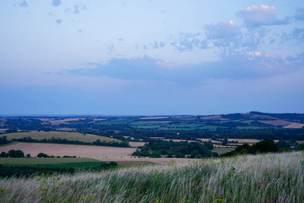 istock View looking over countryside and farm fields on in the evening 1746957700