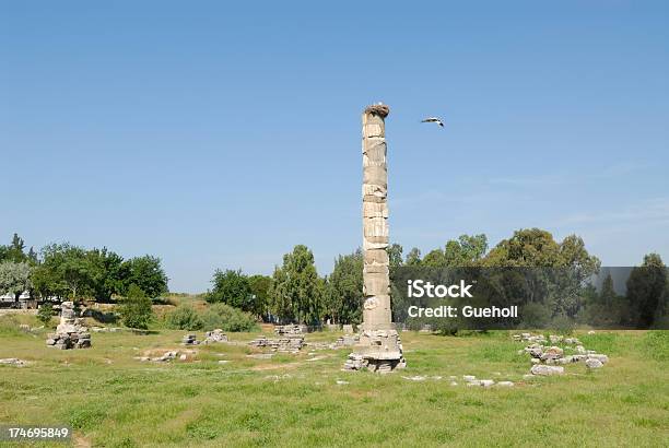 Foto de Templo De Artemis Turquia Coluna Sete Maravilhas Do Mundo e mais fotos de stock de Cegonha