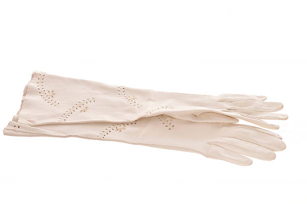 белые перчатки - glove formal glove white wedding стоковые фото и изображения