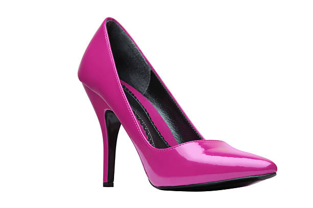 istock Pink Elegant Shoe Isolated On White 174696183