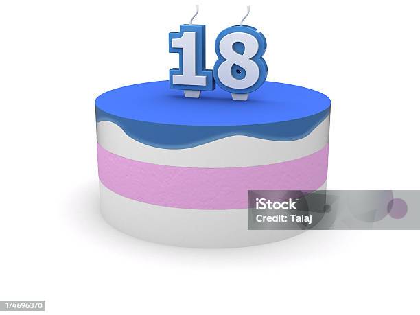 Birthday Cake Stock Photo - Download Image Now - Birthday, Birthday Cake, Birthday Candle