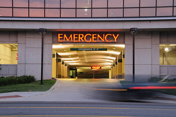 istock Car entering emergency room at night 174696845