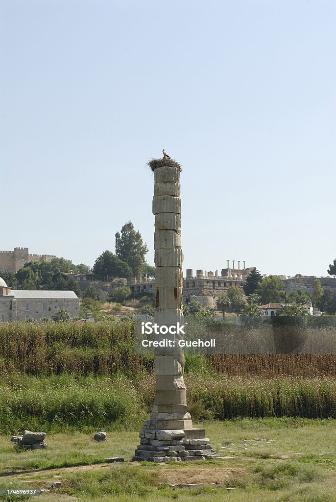 Templo de artemis Turquia sete maravilhas do mundo - Foto de stock de Cegonha royalty-free