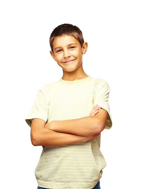 istock Happy cute kid with arms crossed 174697424