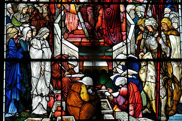 istock Stained Glass in Trinity Church 174697766