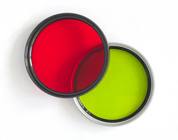 istock Colorful Photo Filters (Red & Green) on White 174698062