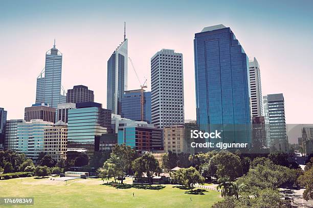 Perth Cityscape Stock Photo - Download Image Now - Perth - Australia, Business, Urban Skyline