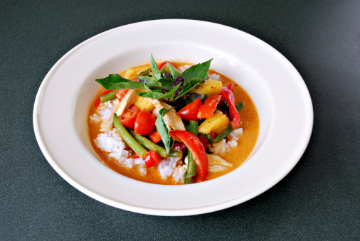 a bowl of Thai Red Curry