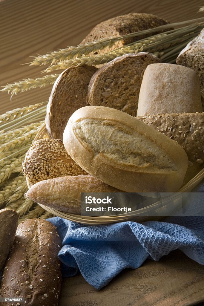 Bread: Bread Variety Still Life More Photos like this here... Basket Stock Photo